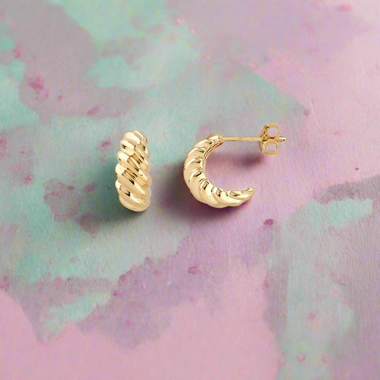 Croissant Hoop Stud