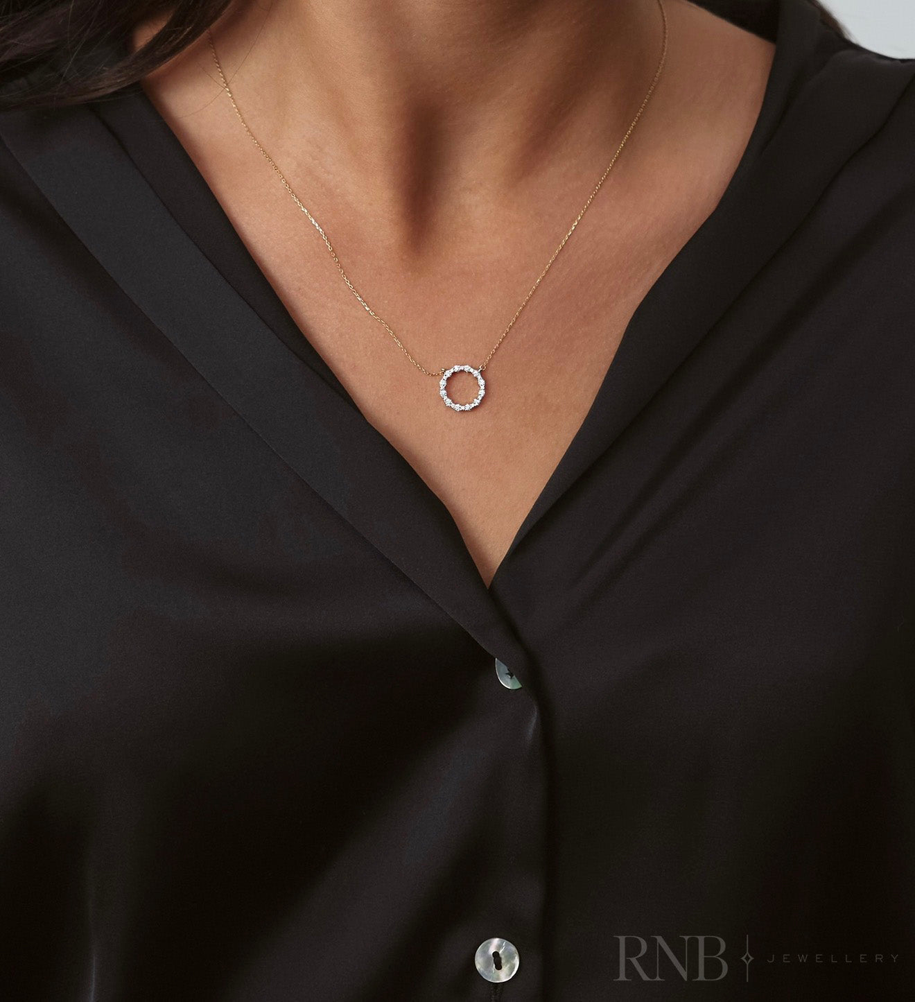 Elegant Circle Of Life Diamond Pendant