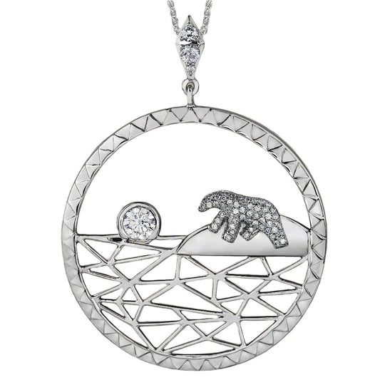 Arctic Sunrise Canadian Diamond Pendant