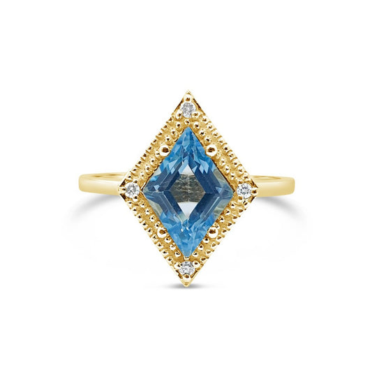 Kite Blue Topaz Ring