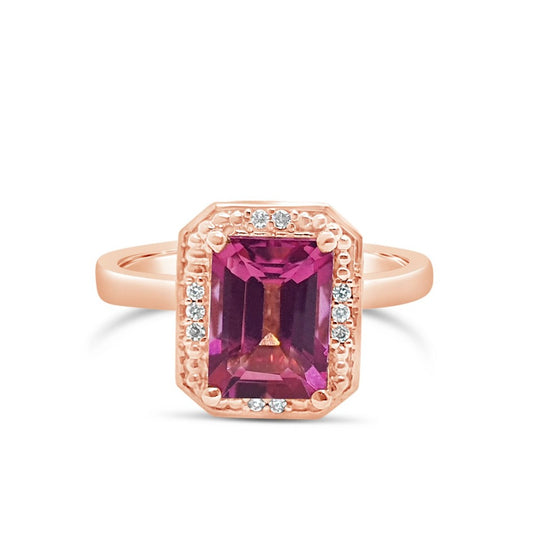 Pink Topaz Ring