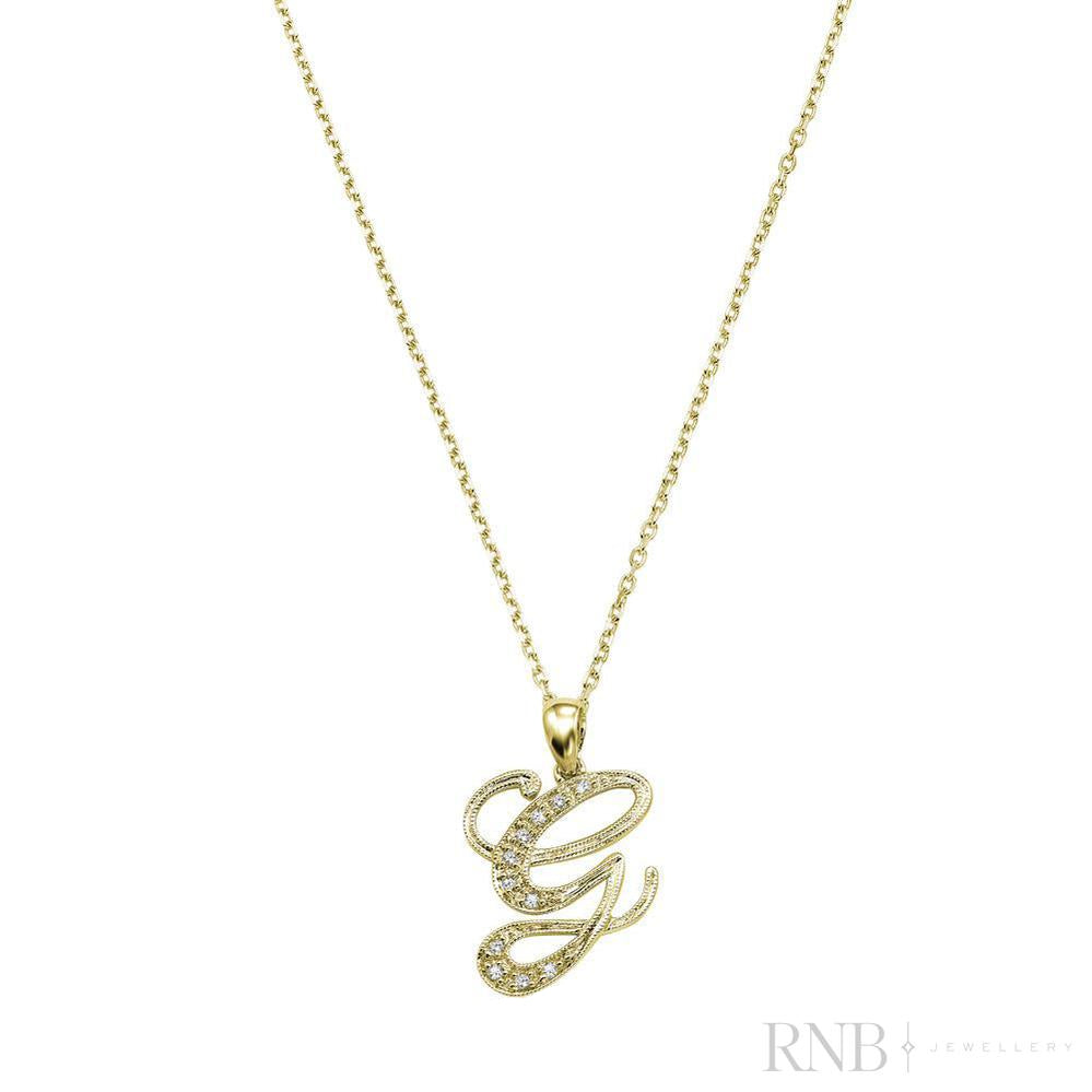 Script Diamond Initials