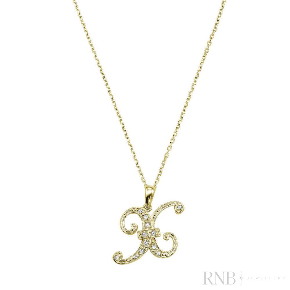 Script Diamond Initials