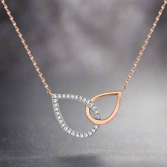 Rose Gold Diamond Necklace