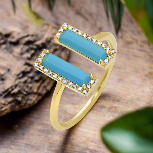 Turquoise Open Bar Ring