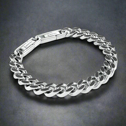 9.4mm Curb Carbon Fiber Bracelet