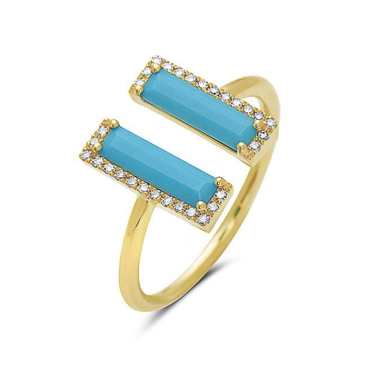 Turquoise Open Bar Ring