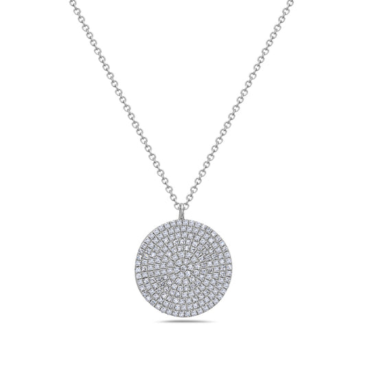 Diamond Disc Necklace