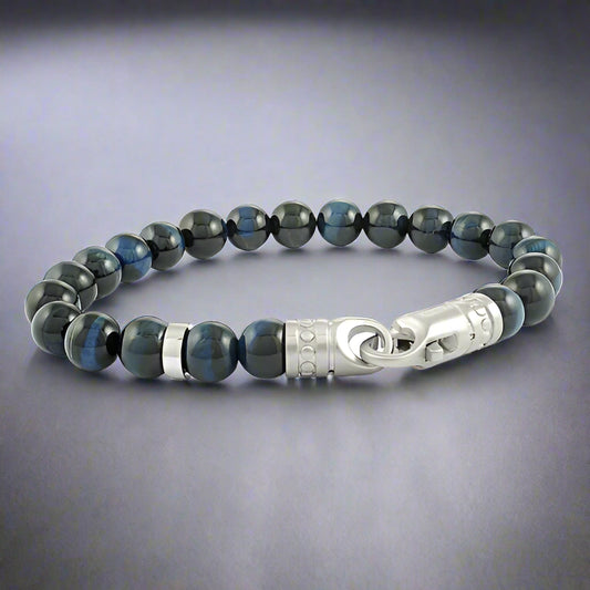 Blue Tigers Eye Bracelet