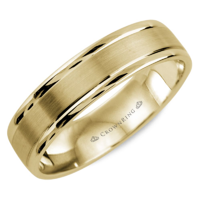 CrownRing Men's Wedding Band