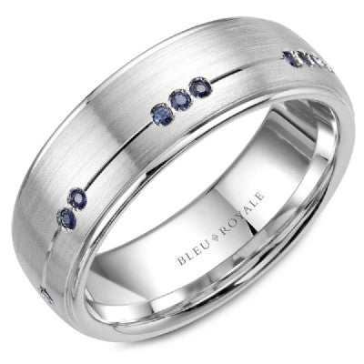 Bleu Royale Men's Wedding Band