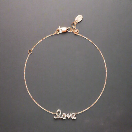 Mini "Love" Diamond Bracelet