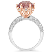 Pink Tourmaline Starburst Ring
