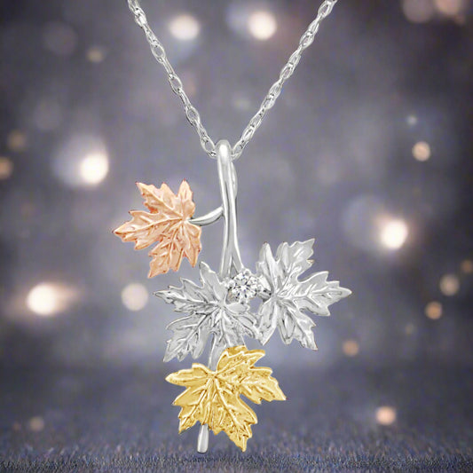 Maple Leaf Diamond Pendant