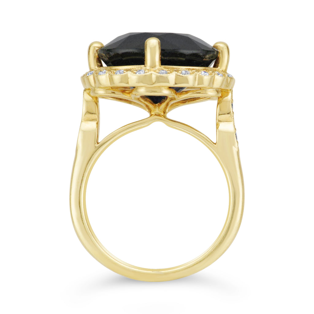 Cobalt Spinel Cocktail Ring