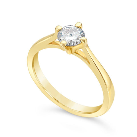 Solitaire Compass Diamond Ring