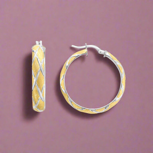 Lattice Gold Hoops