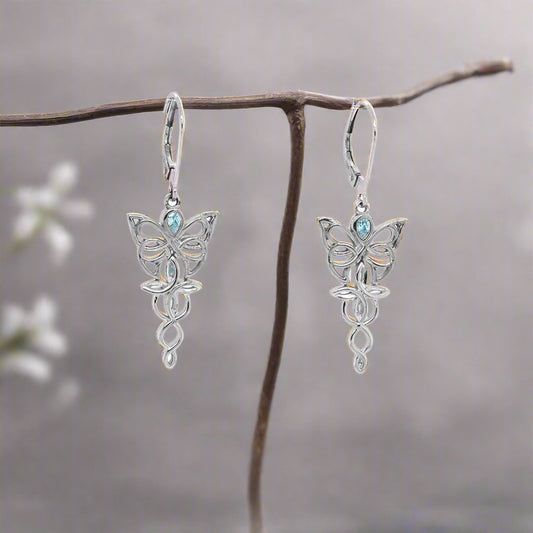 Butterfly Leverback Earrings