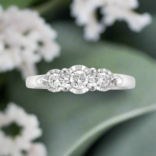 Past, Present & Future Diamond ring