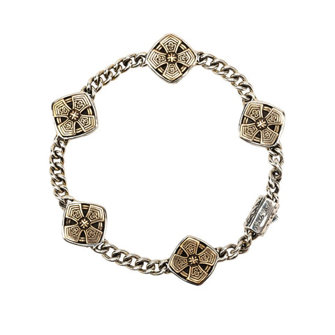Petrichor Cushion Cross Bracelet