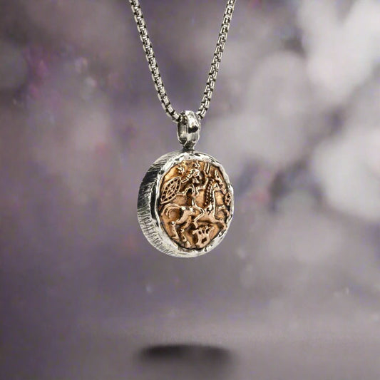 Petrichor Warrior Goddess Coin Pendant