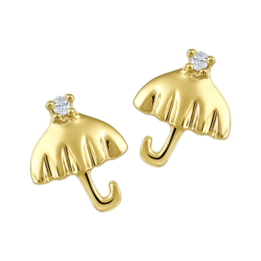 My Baby Rocks - Diamond Umbrella Earrings