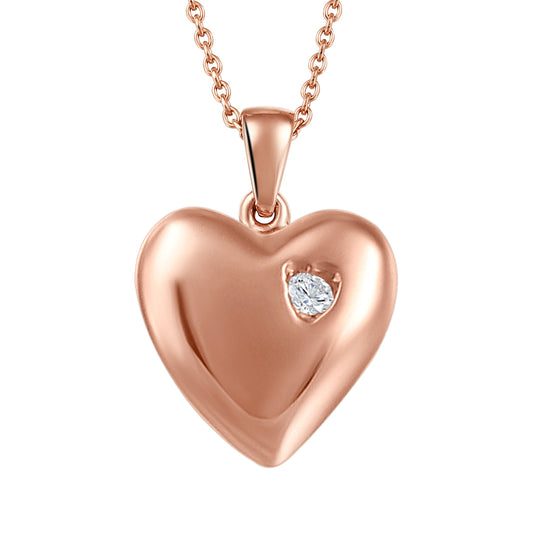 My Baby Rocks - Diamond Heart Pendant