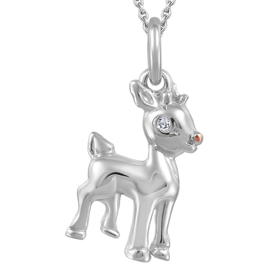 My Baby Rocks - Diamond Deer Pendant