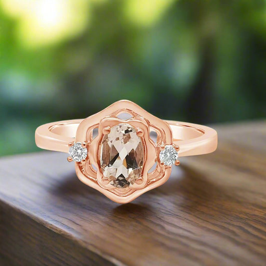 Art Deco Morganite Ring