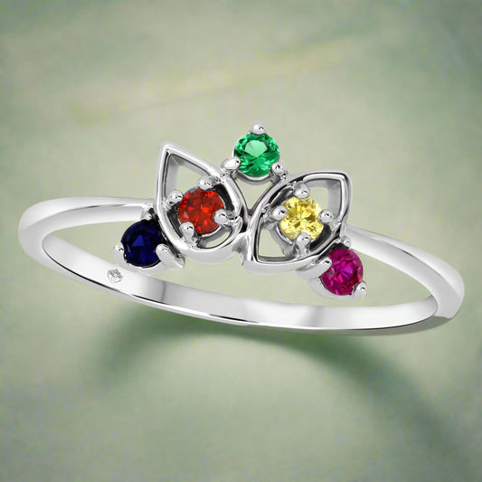 FamGlam Tear-Drop Birthstone Ring