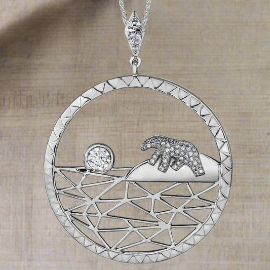 Arctic Sunrise Canadian Diamond Pendant