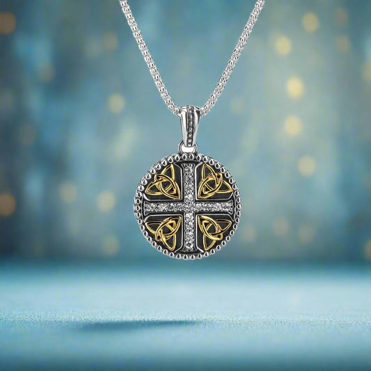 Trinity Cross Necklace