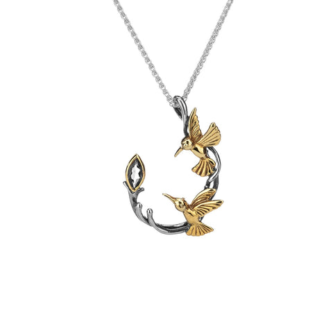 Gold Humming Bird Necklace