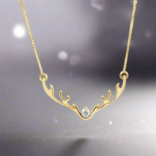 I am Canadian Diamond Antler Pendant