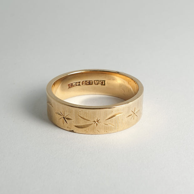 Gold Etched Band