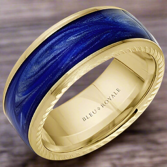 Bleu Royale Men's Wedding Band