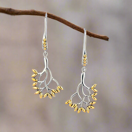 Tree of Life Hook Earrings