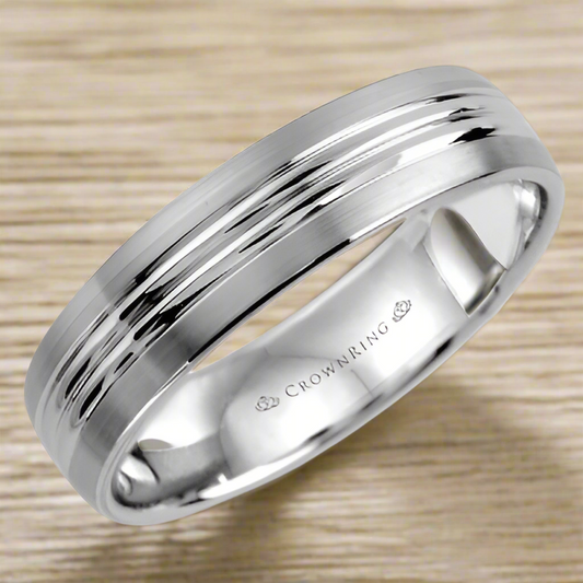 CrownRing Men's Wedding Band