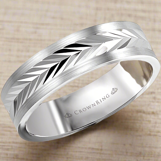 CrownRing Men's Wedding Band