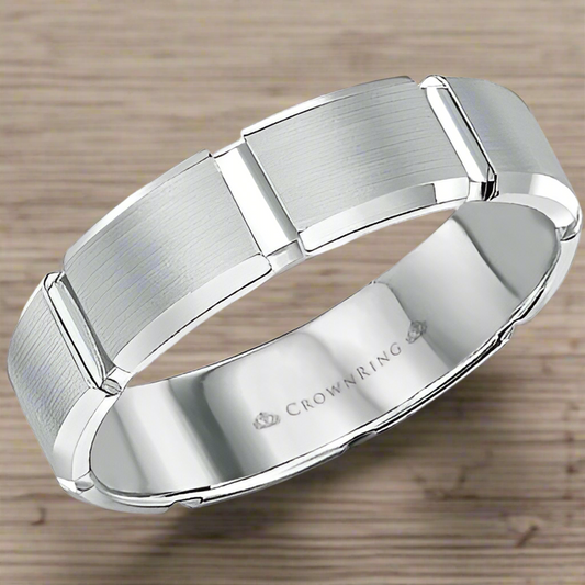 CrownRing Men's Wedding Band