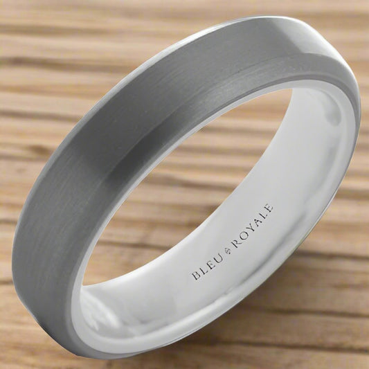 Bleu Royale Men's Wedding Band