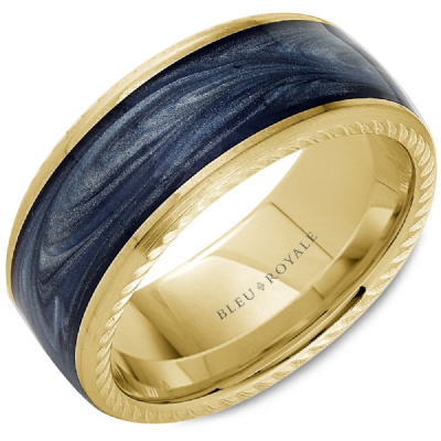 Bleu Royale Men's Wedding Band