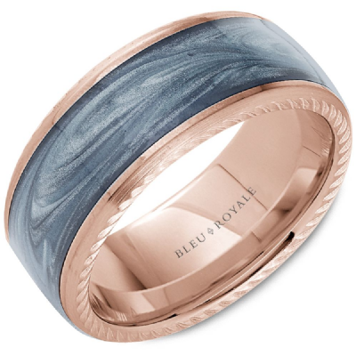 Bleu Royale Men's Wedding Band