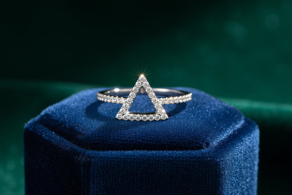 Diamond Triangular Promise Ring
