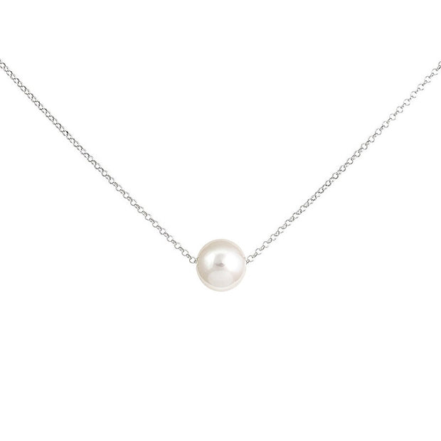 Dainty pearl pendant