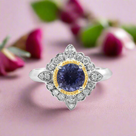 Tanzanite & Diamond Ring