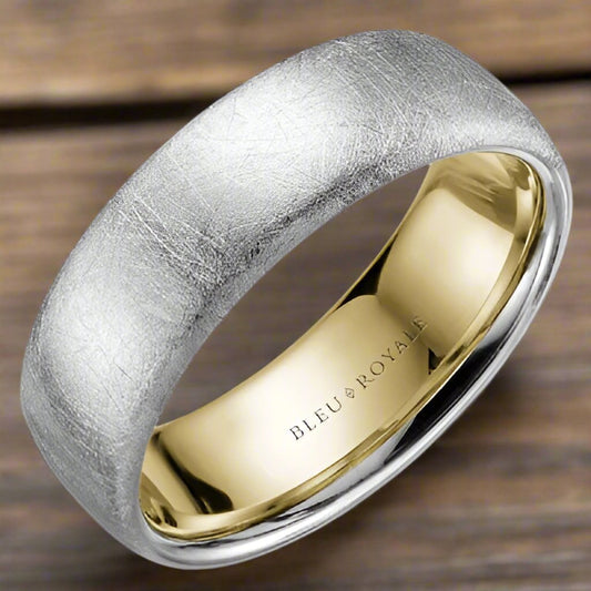 Bleu Royale Men's Wedding Band