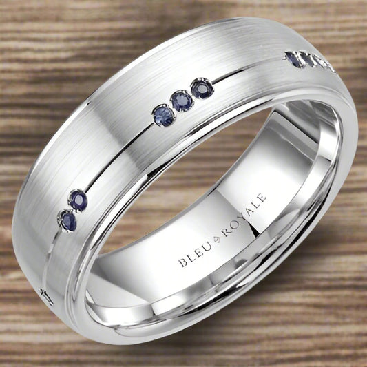 Bleu Royale Men's Wedding Band