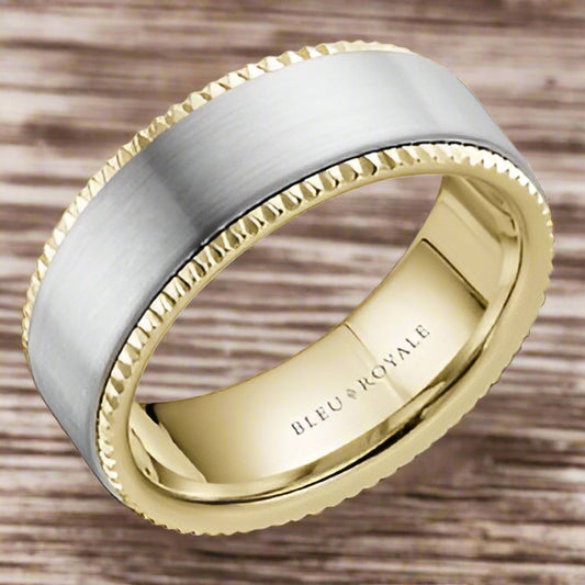 Bleu Royale Men's Wedding Band