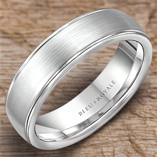 Bleu Royale Men's Wedding Band